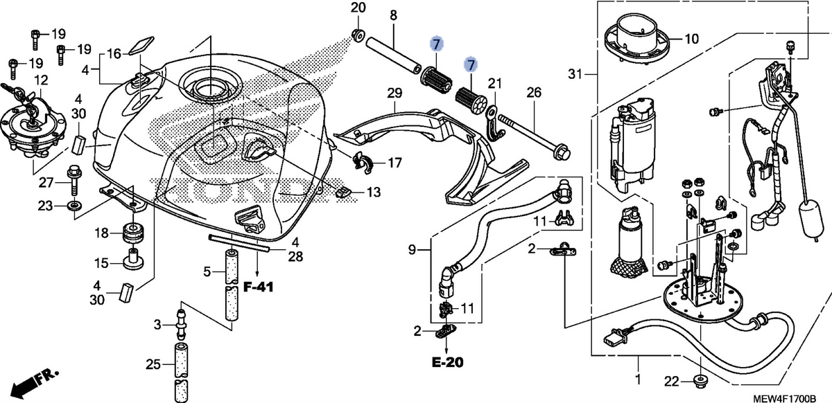 Honda OEM part 17548-MEW-920