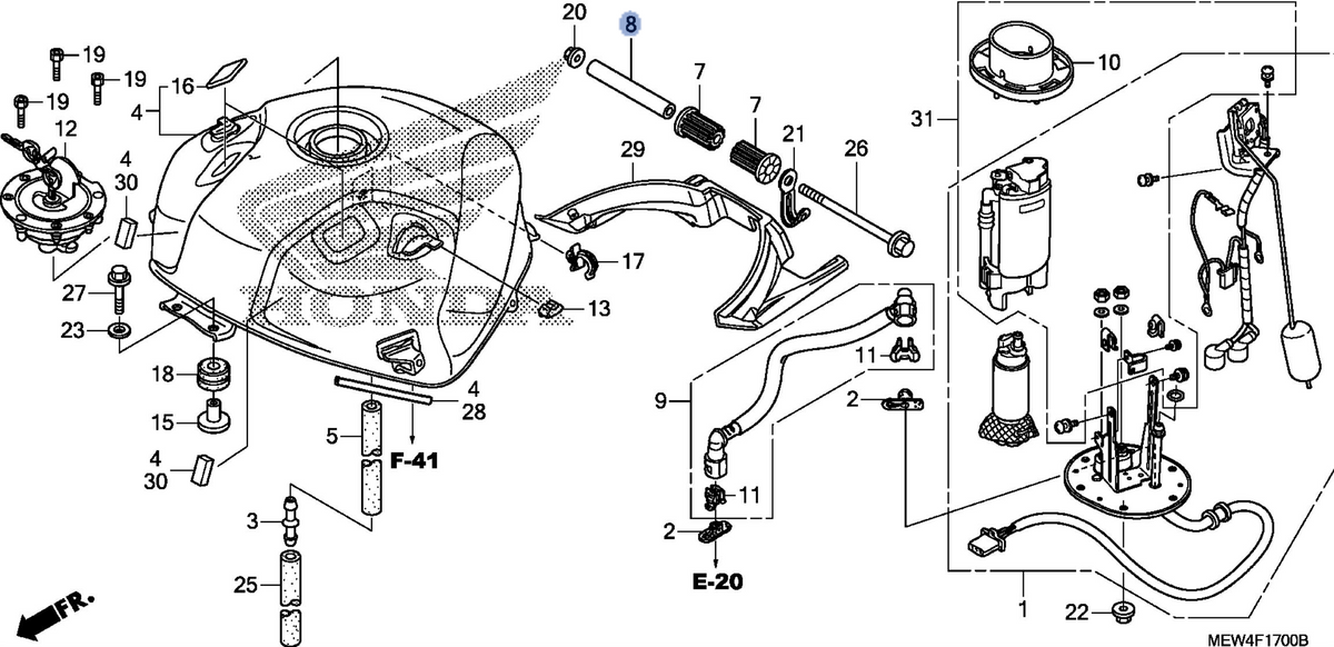 Honda OEM part 17549-MEW-920