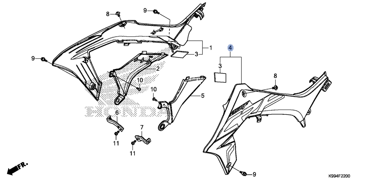 Honda OEM part 17550-K99-A30ZA
