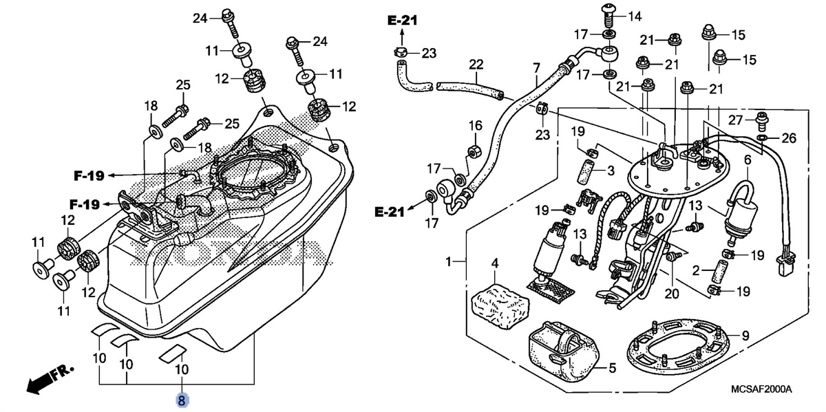 Honda OEM part 17550-MCS-D90