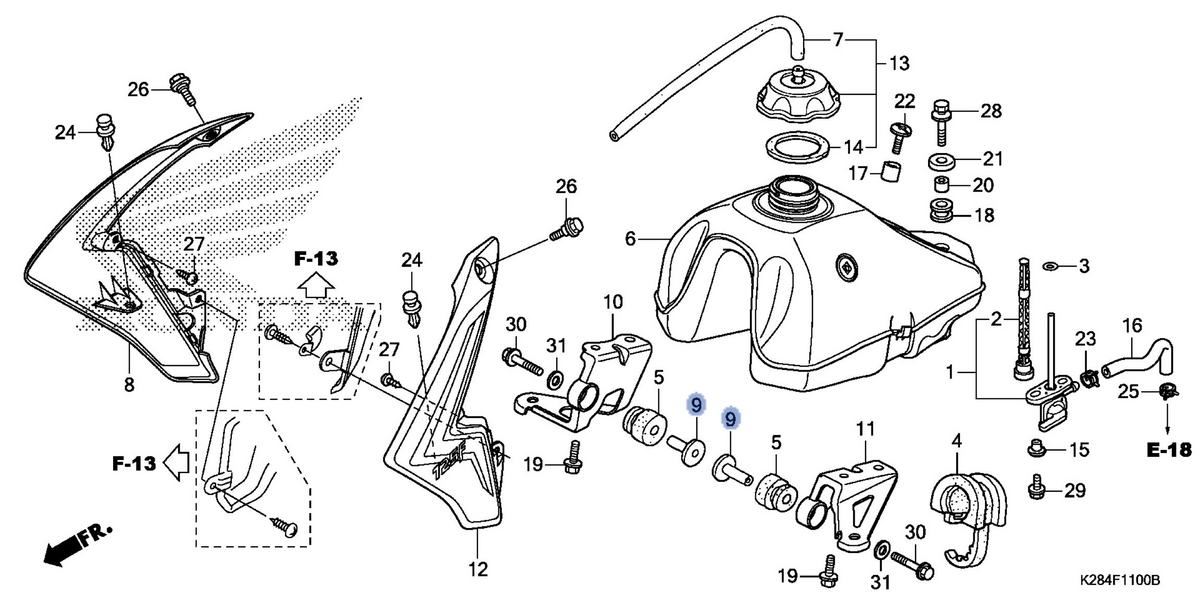 Honda OEM part 17551-K28-910