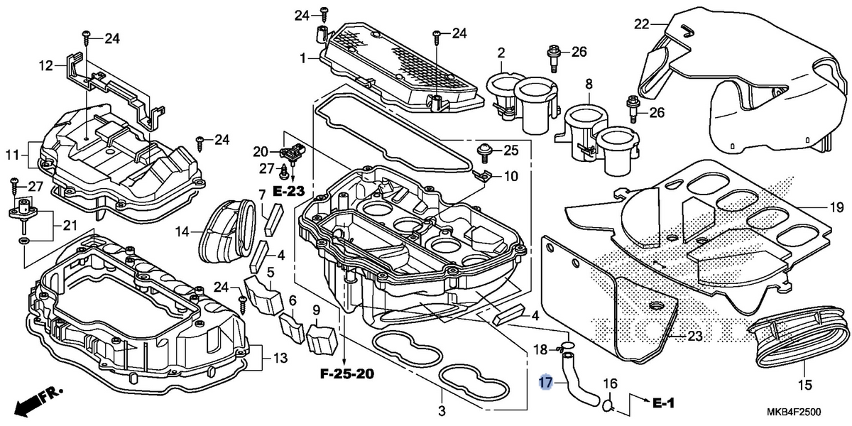 Honda OEM part 17551-MFL-000