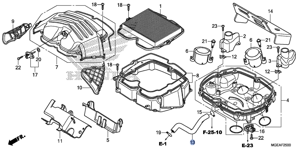 Honda OEM part 17551-MGE-000