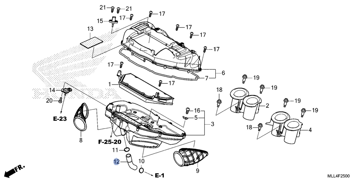 Honda OEM part 17551-MKF-D40