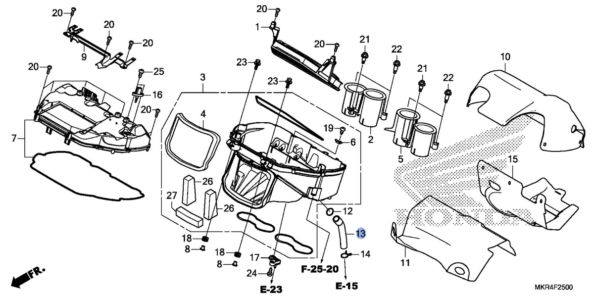 Honda OEM part 17551-MKR-D10