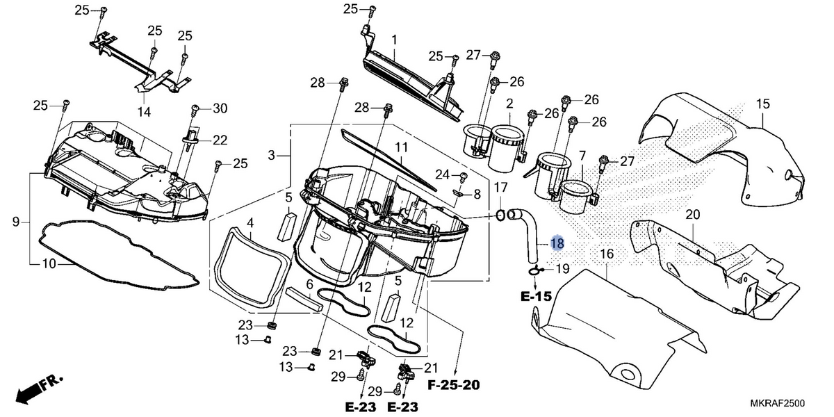 Honda OEM part 17551-MKR-DH0