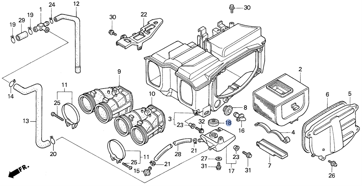 Honda OEM part 17552-MA1-000