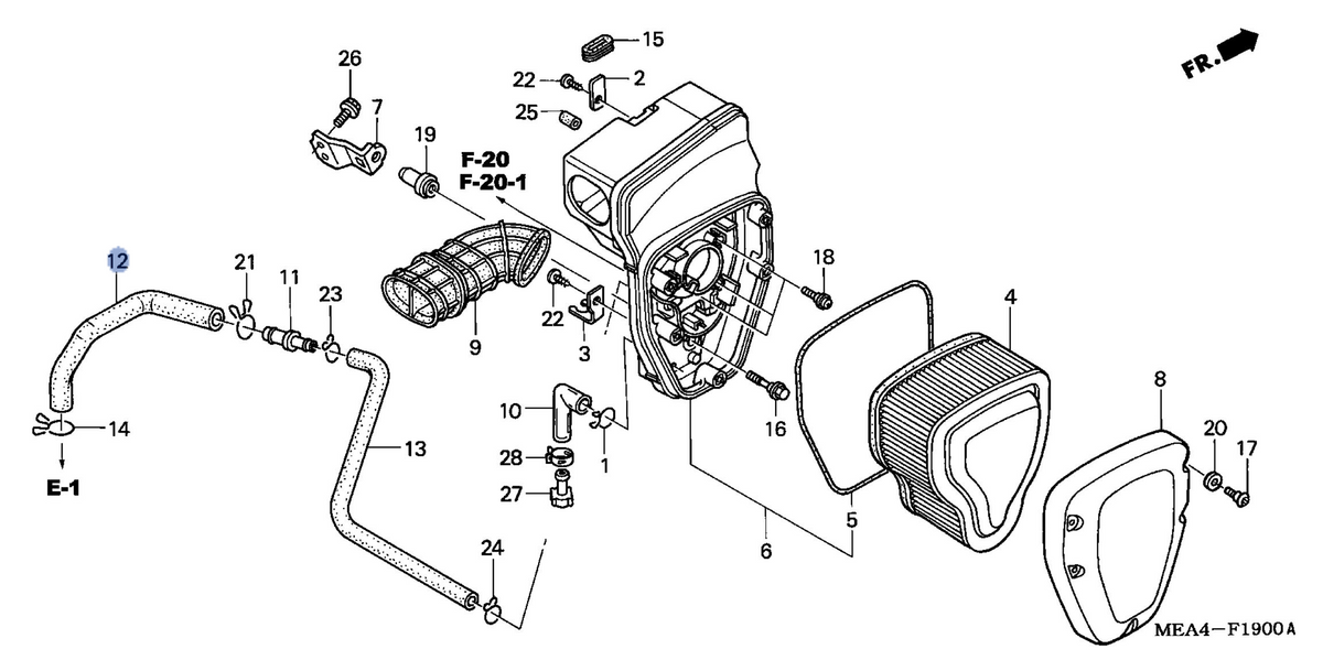 Honda OEM part 17552-MEA-670