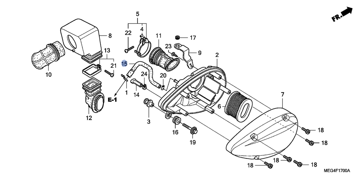 Honda OEM part 17552-MEG-000