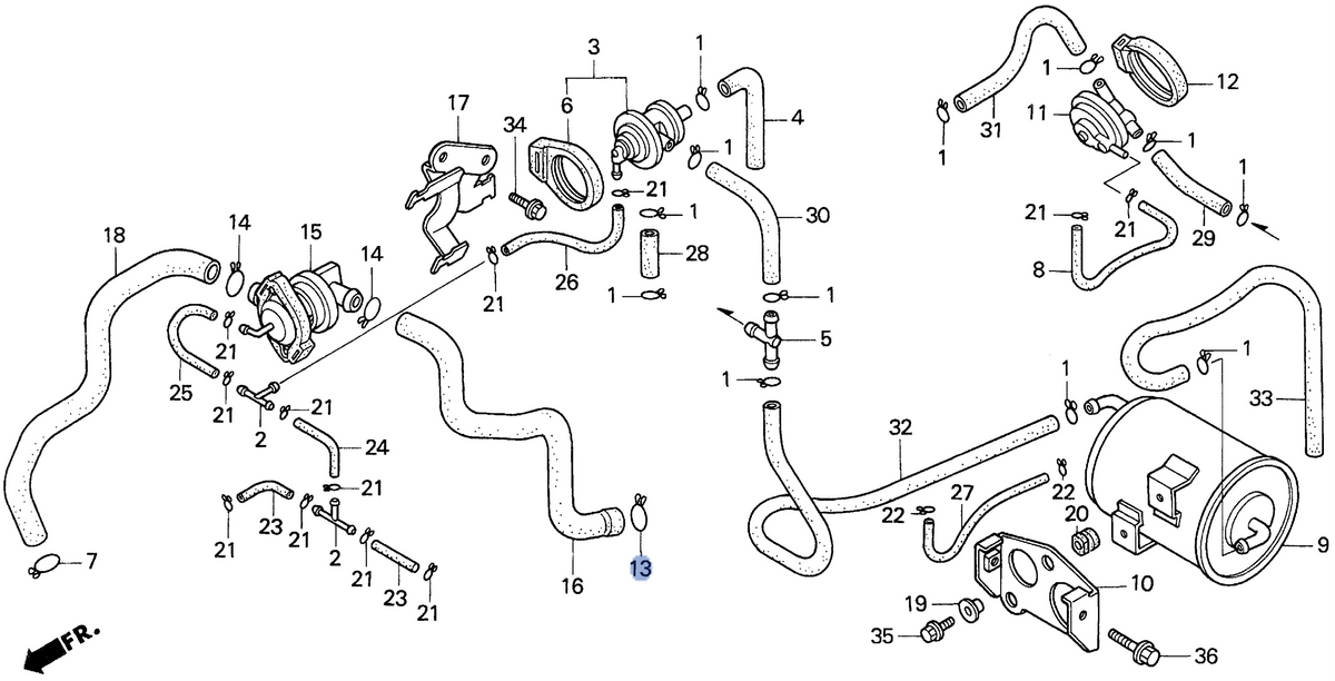 Honda OEM part 17554-MB0-000
