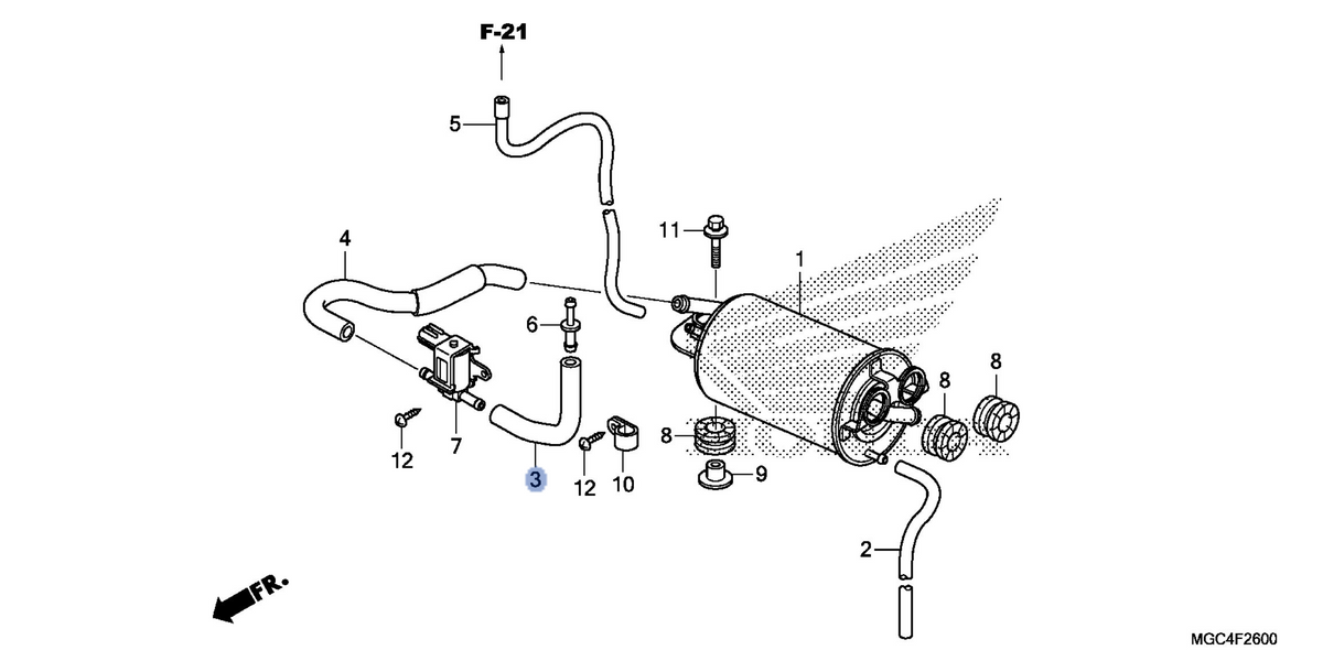 Honda OEM part 17554-MGC-A20