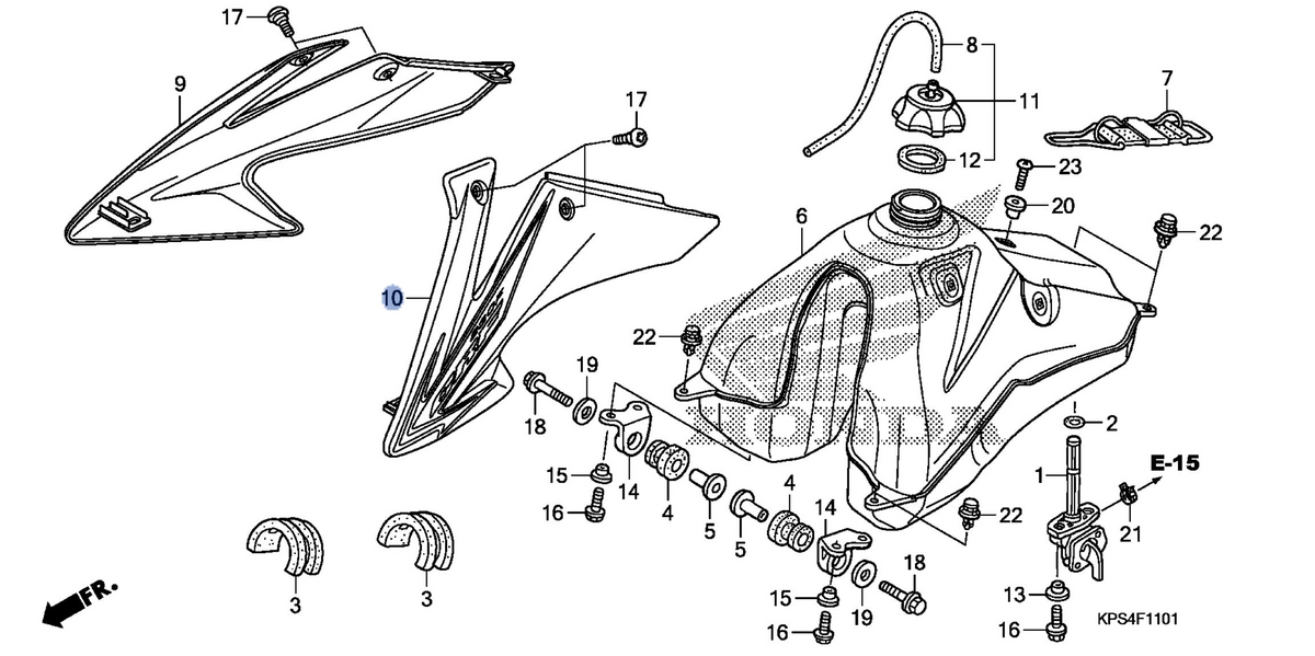 Honda OEM part 17555-KPS-A10ZA