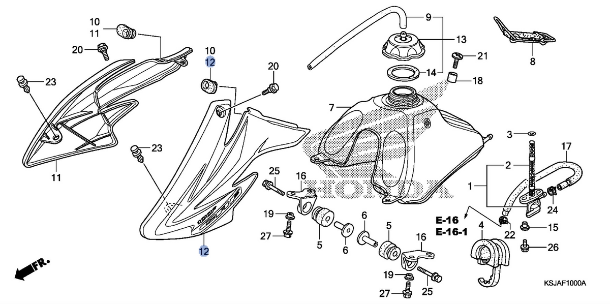 Honda OEM part 17555-KSJ-A31ZA