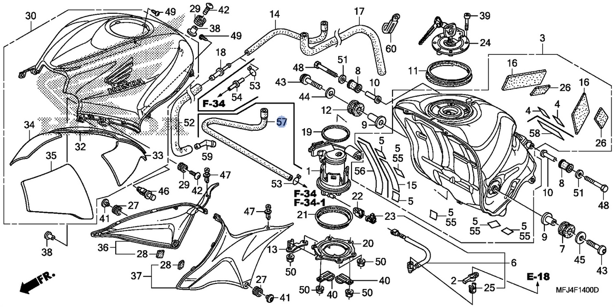 Honda OEM part 17555-MFJ-L40