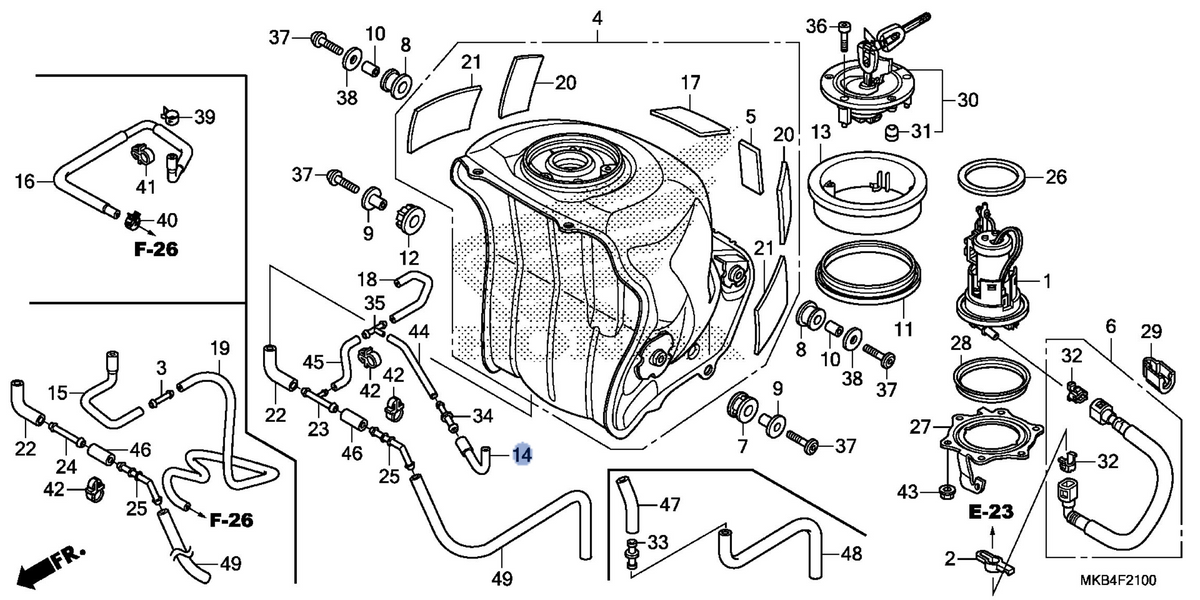 Honda OEM part 17555-MFL-000