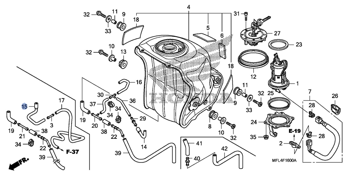 Honda OEM part 17555-MFL-770