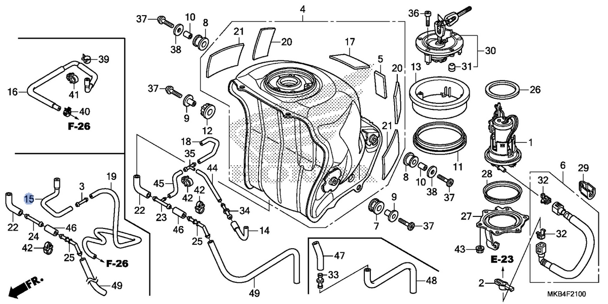 Honda OEM part 17555-MFL-860