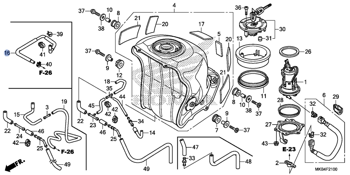 Honda OEM part 17555-MGP-A81