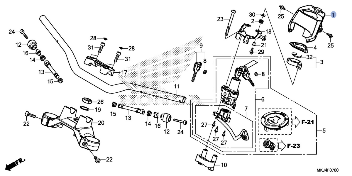 Honda OEM part 17555-MKJ-D00