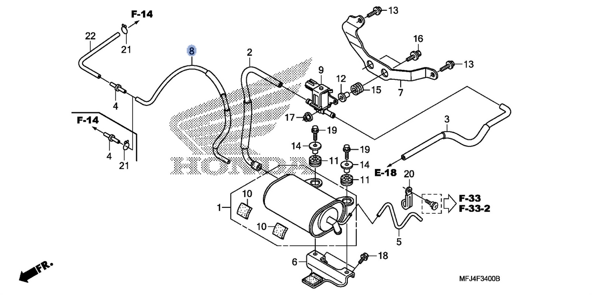Honda OEM part 17556-MFJ-L00