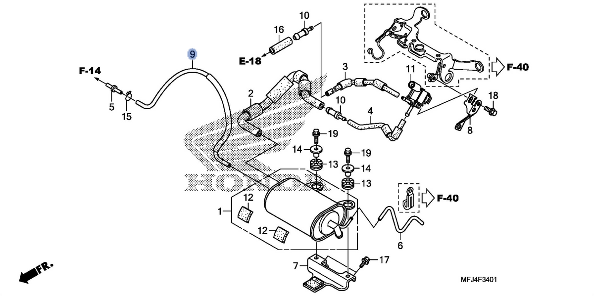 Honda OEM part 17556-MFJ-L40