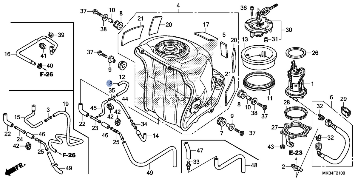 Honda OEM part 17556-MFL-000