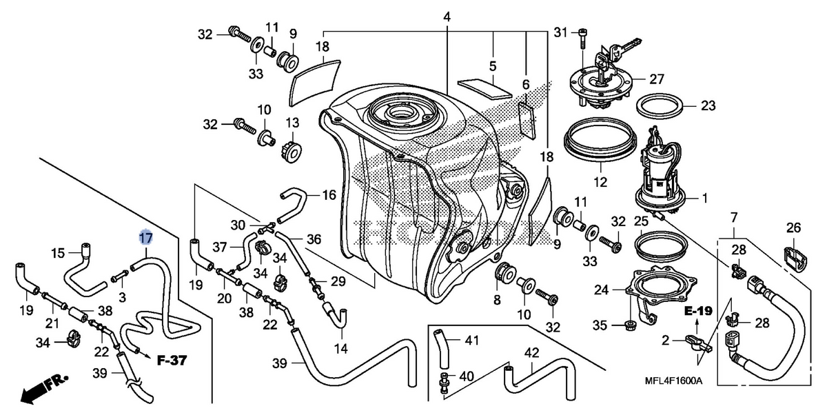 Honda OEM part 17556-MFL-770