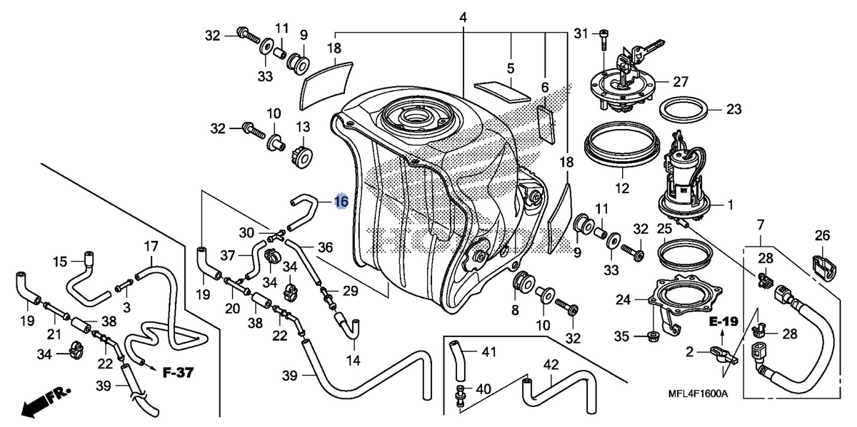 Honda OEM part 17556-MFL-D00