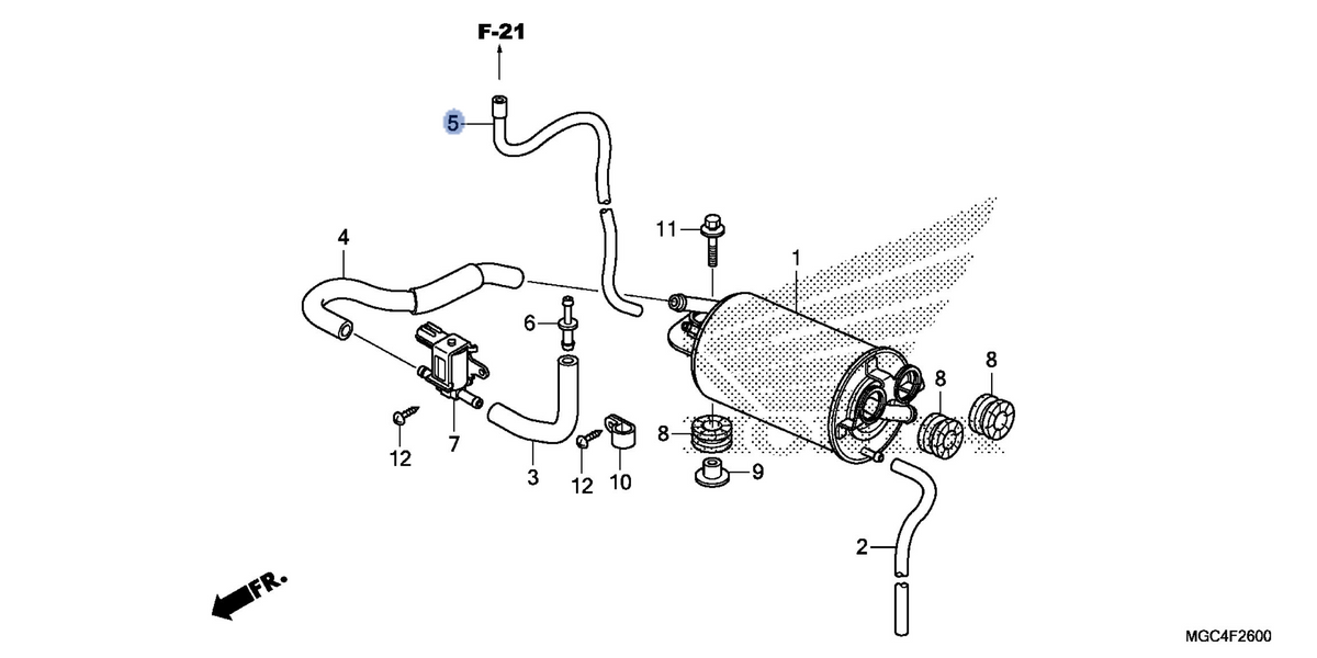 Honda OEM part 17556-MGC-A20