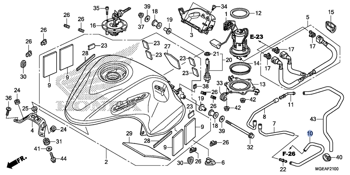 Honda OEM part 17556-MGE-770