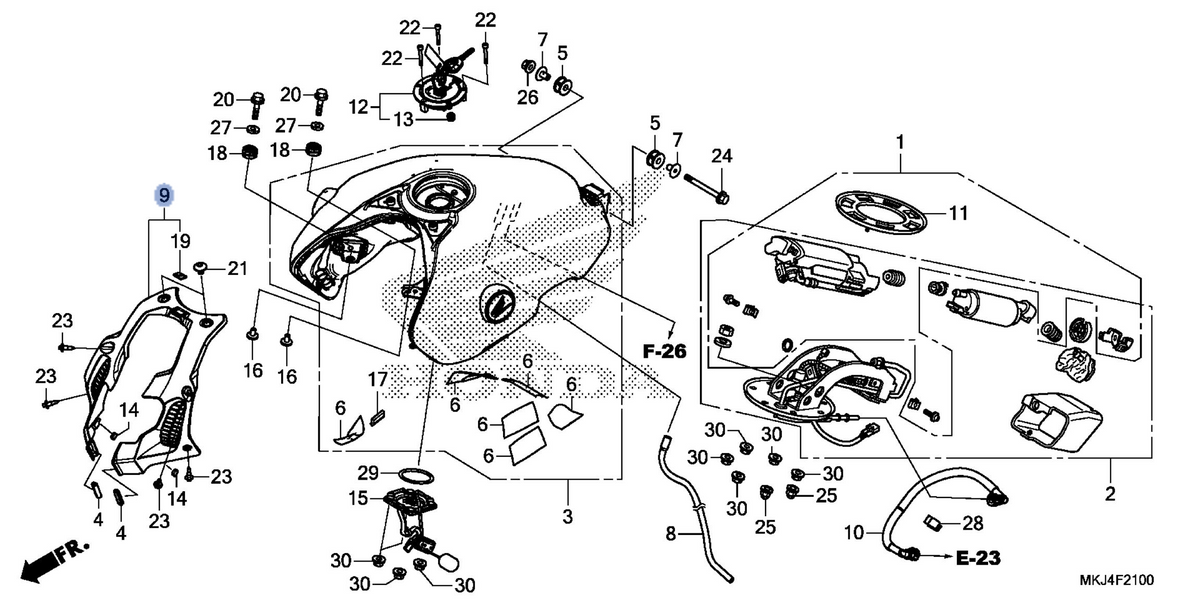 Honda OEM part 17556-MKJ-D00