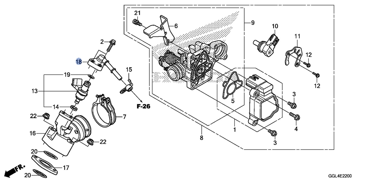 Honda OEM part 17560-GGL-J00
