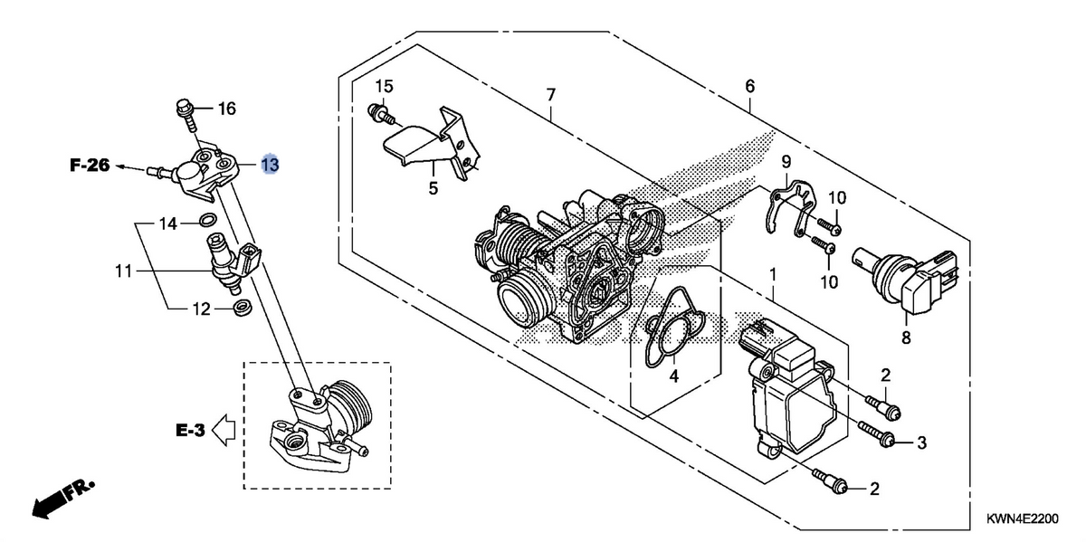 Honda OEM part 17560-KWN-900