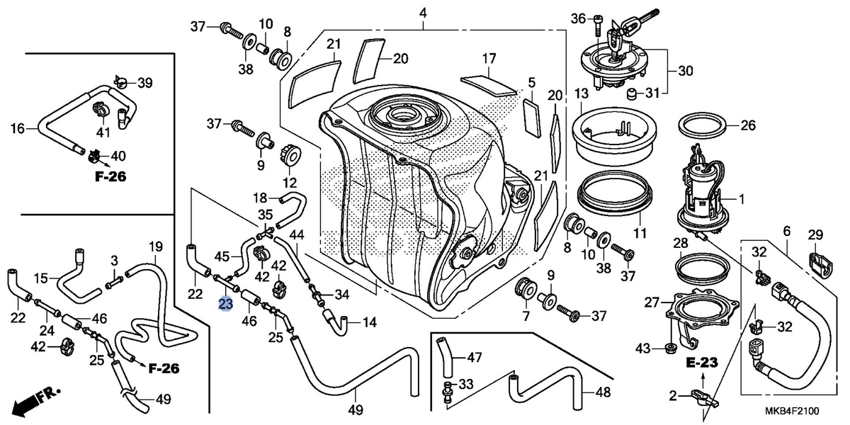 Honda OEM part 17560-MFL-000
