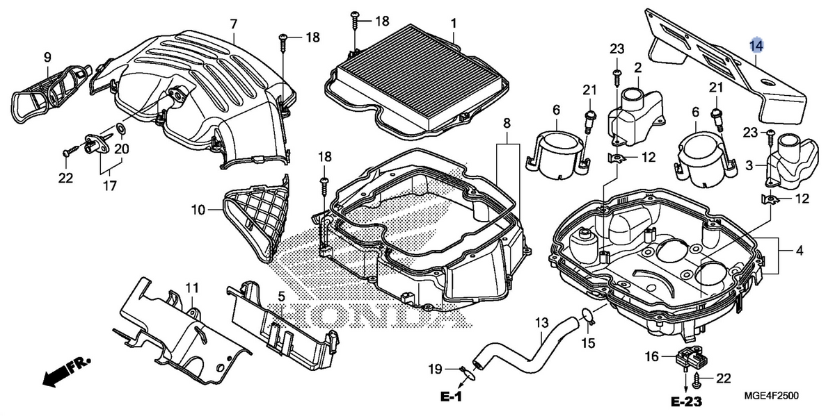 Honda OEM part 17560-MGE-000