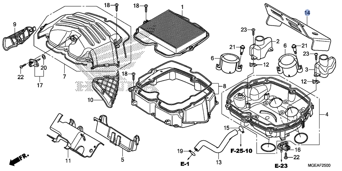 Honda OEM part 17560-MGE-D40