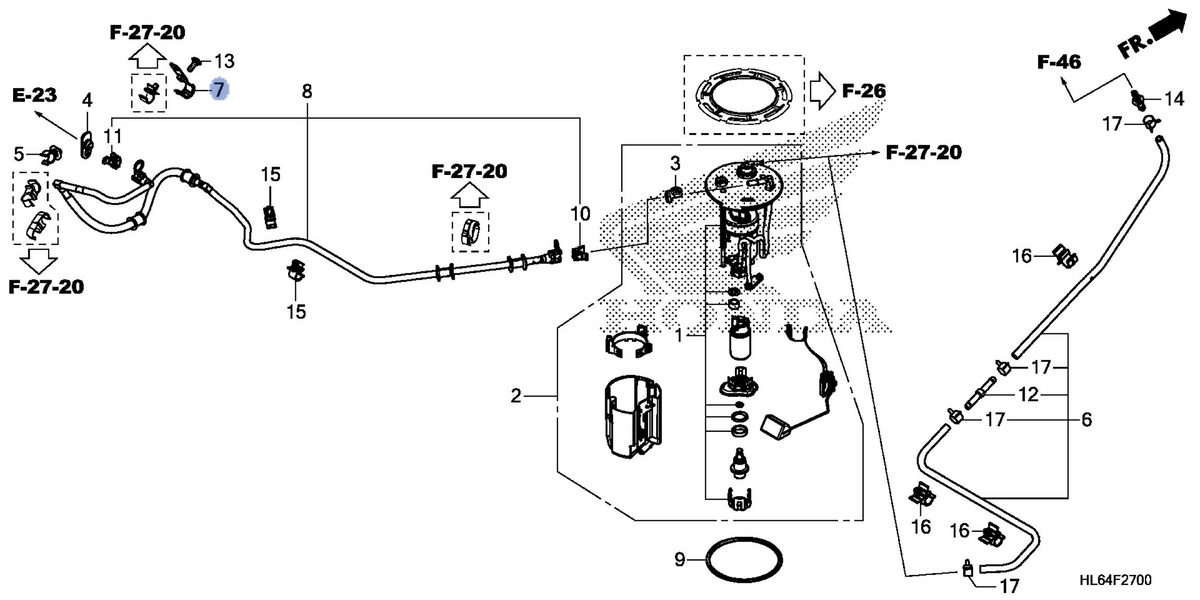 Honda OEM part 17561-HL6-A00