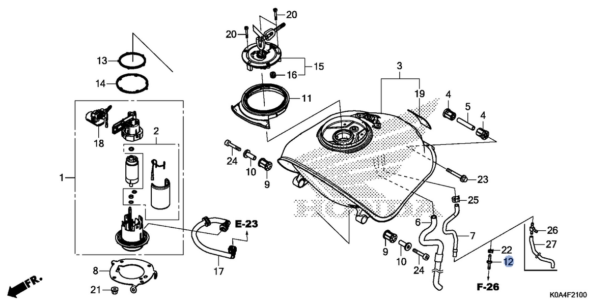 Honda OEM part 17561-K98-E00