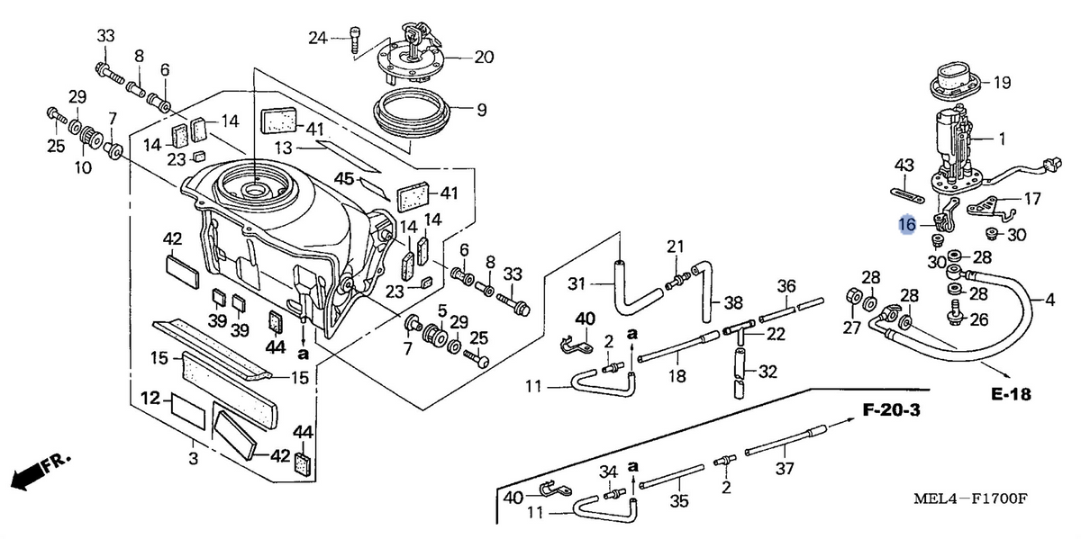 Honda OEM part 17561-MEL-000