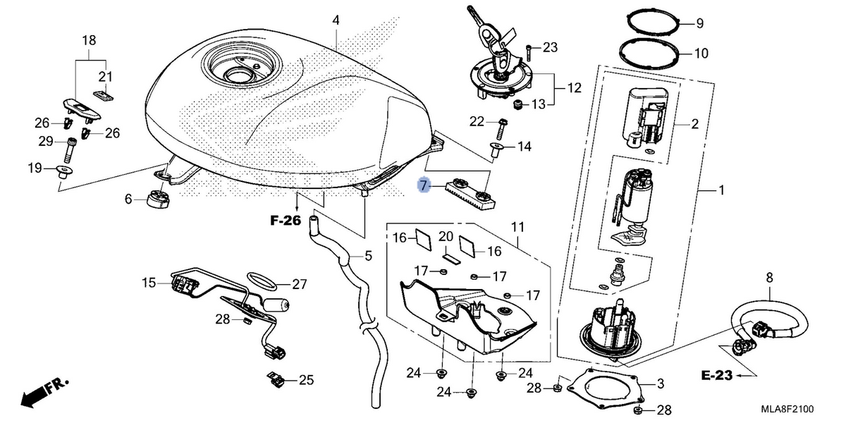 Honda OEM part 17562-MLA-A00