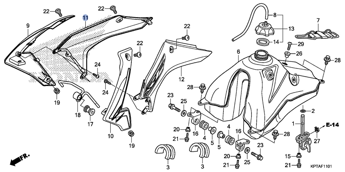 Honda OEM part 17565-KPS-B70ZA