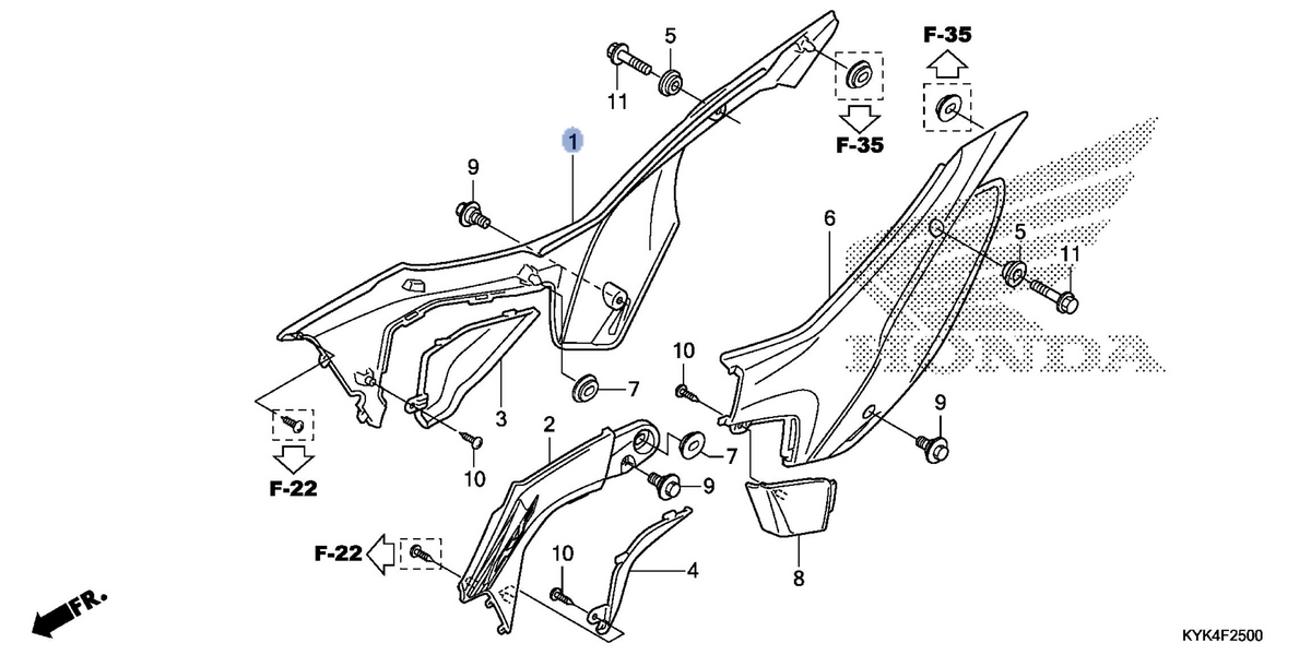 Honda OEM part 17565-KYK-910ZA