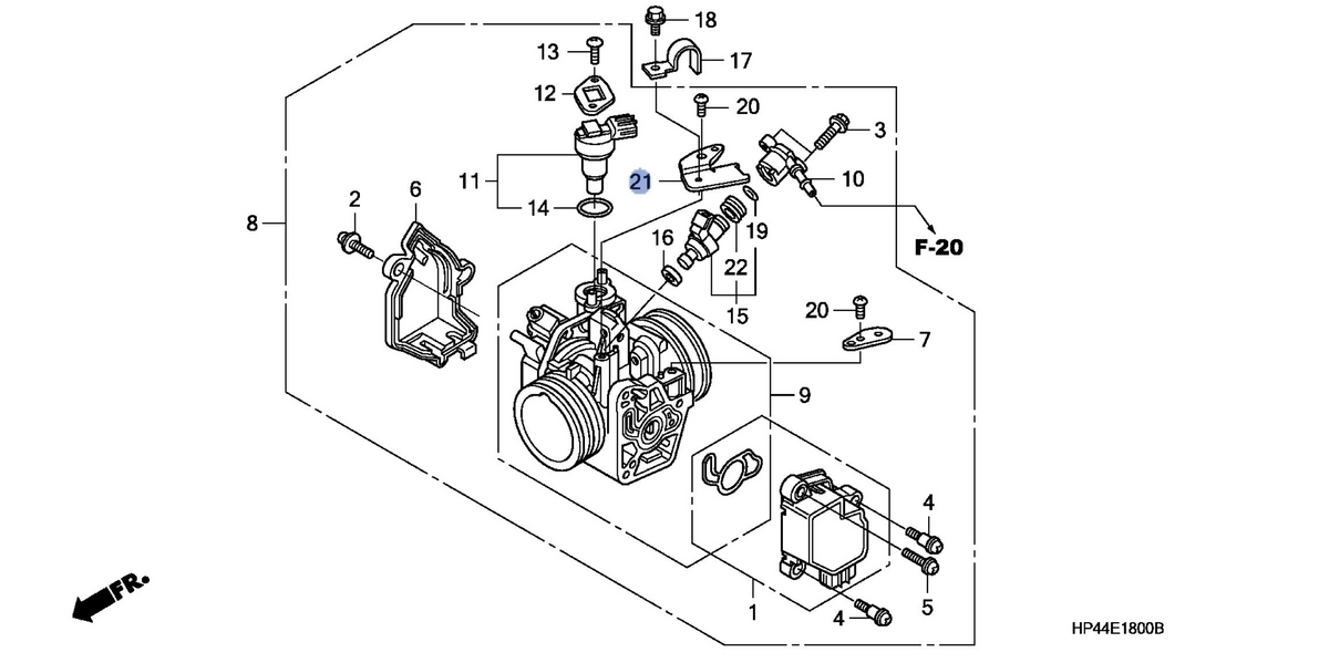Honda OEM part 17567-HP5-601