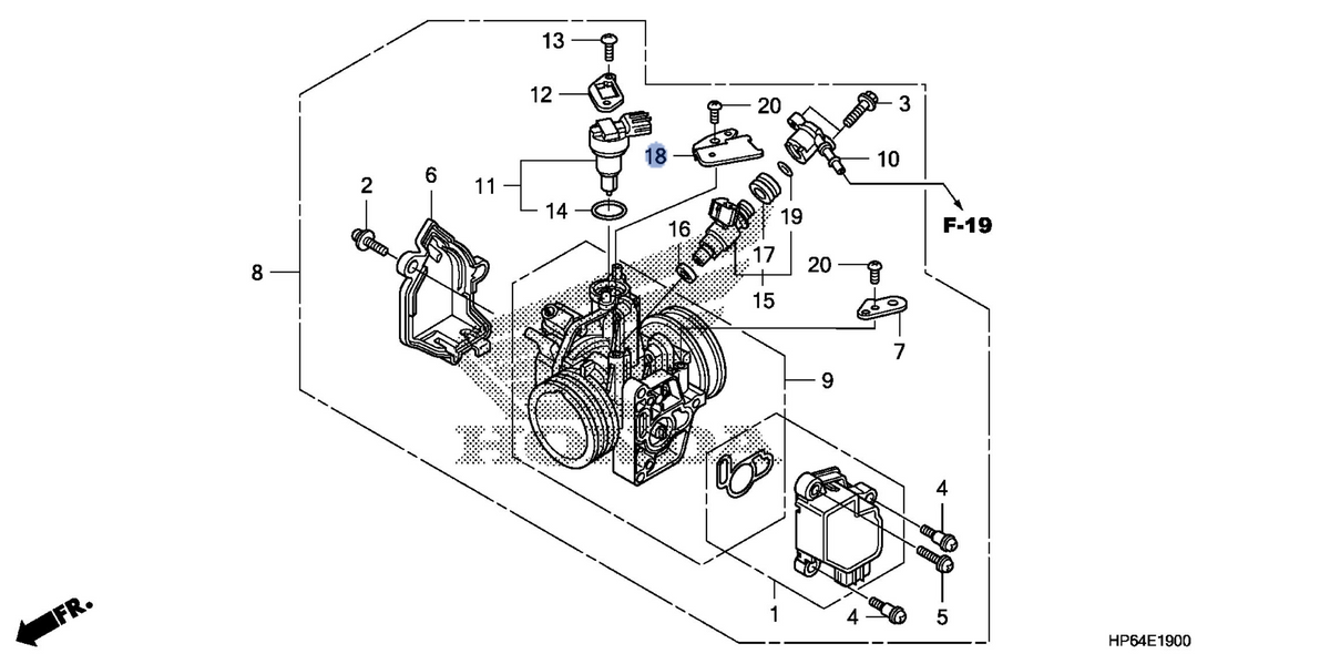 Honda OEM part 17567-HP6-A01
