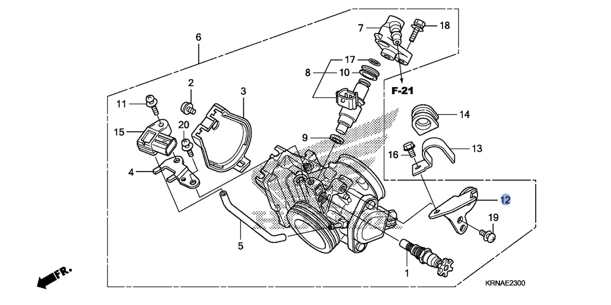 Honda OEM part 17567-MEN-A31