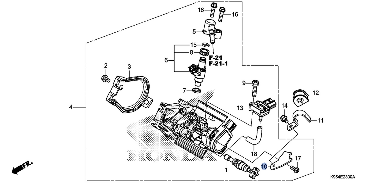 Honda OEM part 17567-MKE-A01