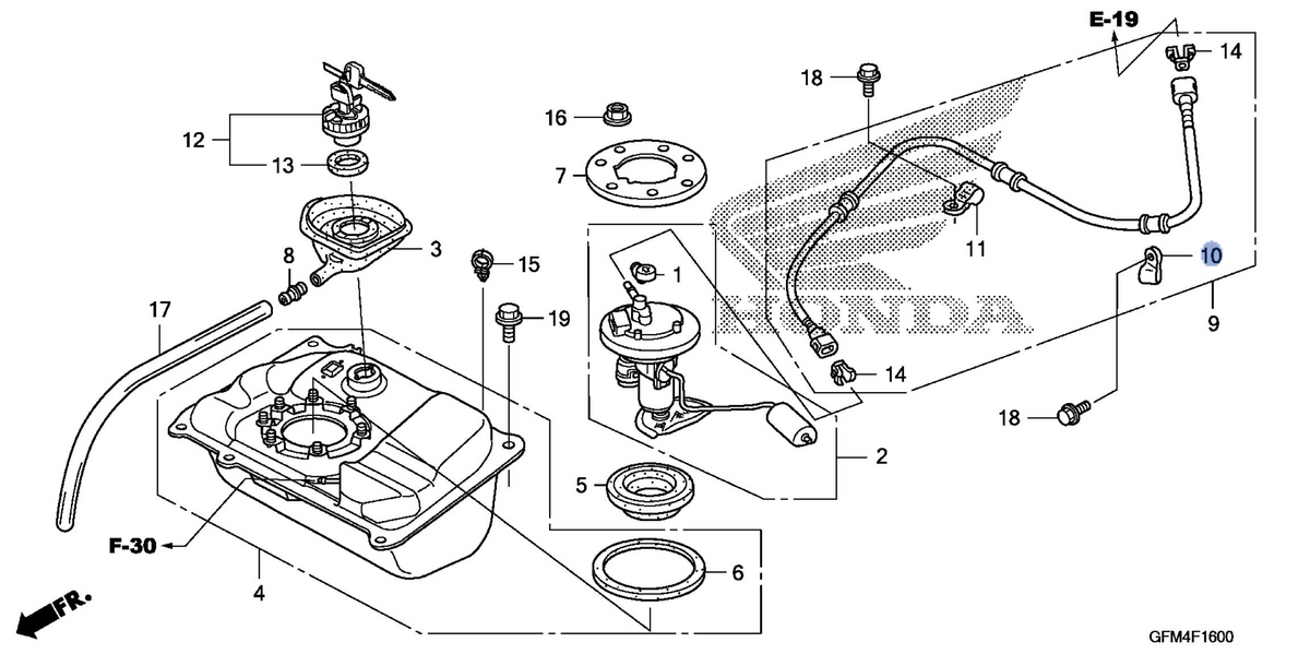 Honda OEM part 17568-GFM-K00