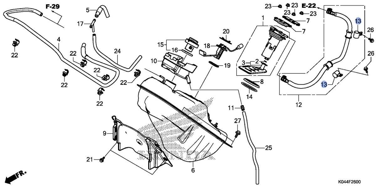 Honda OEM part 17568-KRJ-900