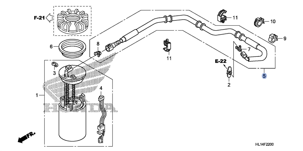 Honda OEM part 17570-HL1-A01