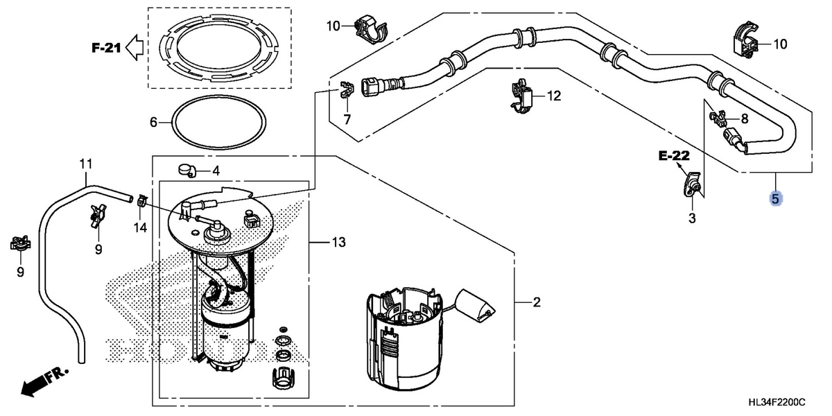 Honda OEM part 17570-HL3-A01